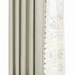 Light Luxury Chenille Curtains with Nanyang Rose Jacquard
