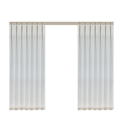 White Sheer Curtains for Living Room & Bedroom, Light-Penetrating & Privacy-Protective
