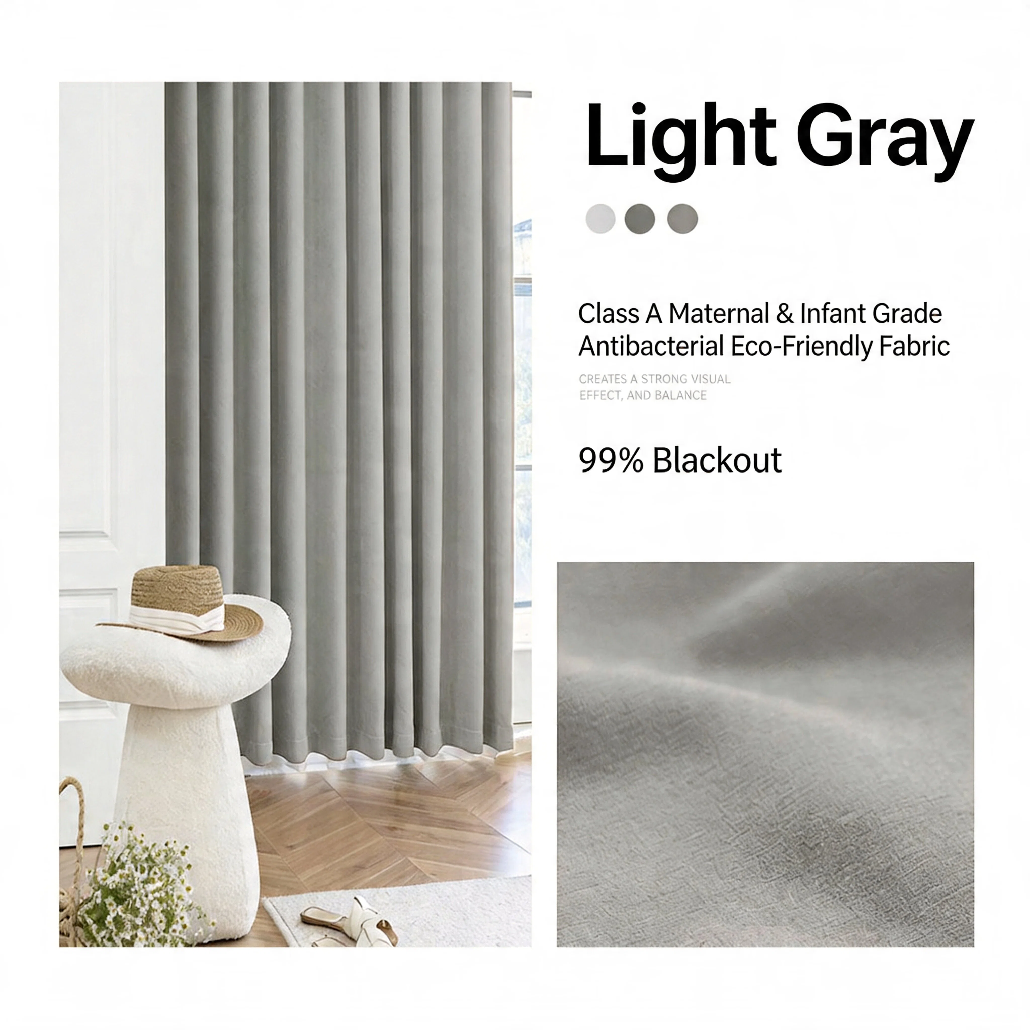 Double-Sided Mousse Cashmere Chenille Premium Curtains