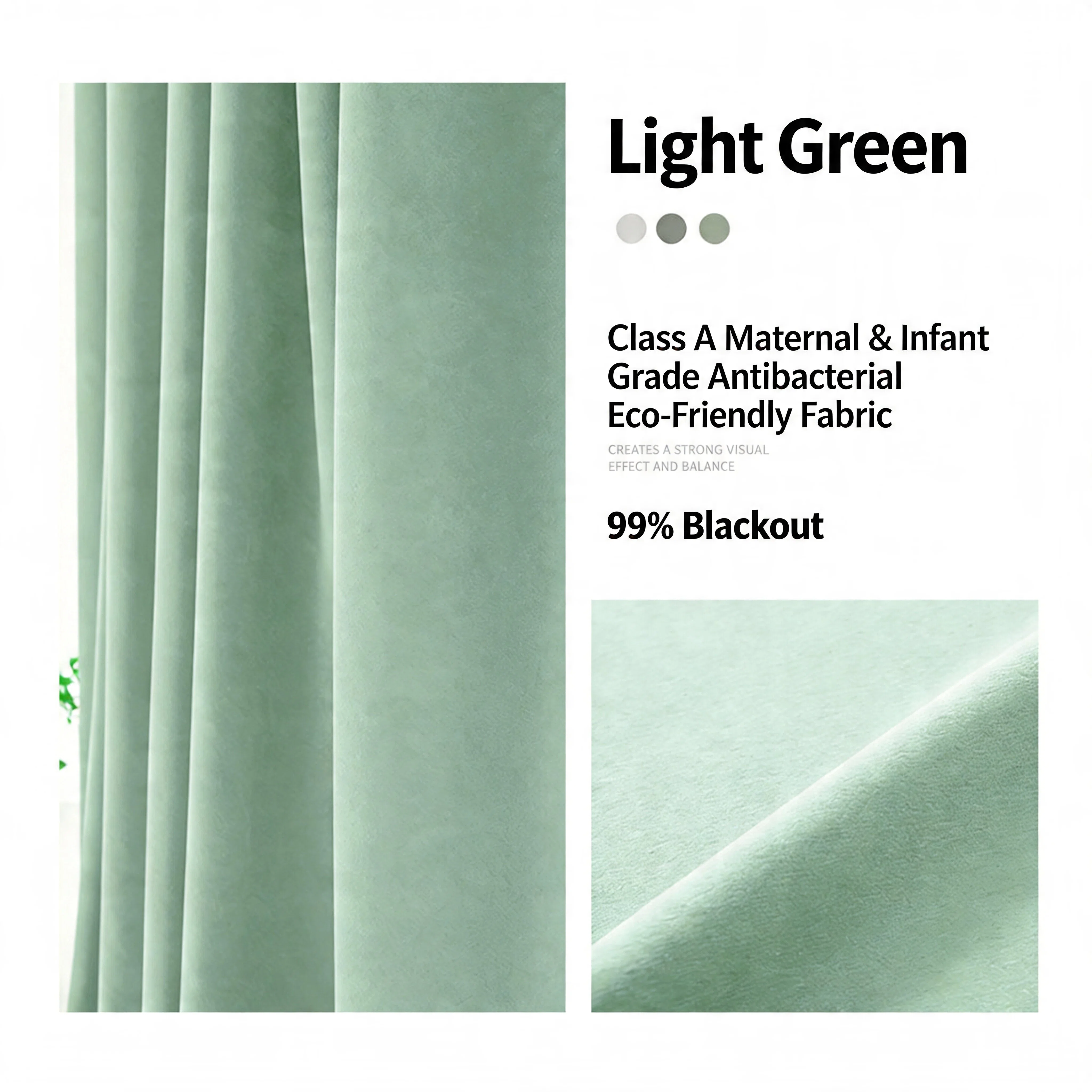 Double-Sided Mousse Cashmere Chenille Premium Curtains