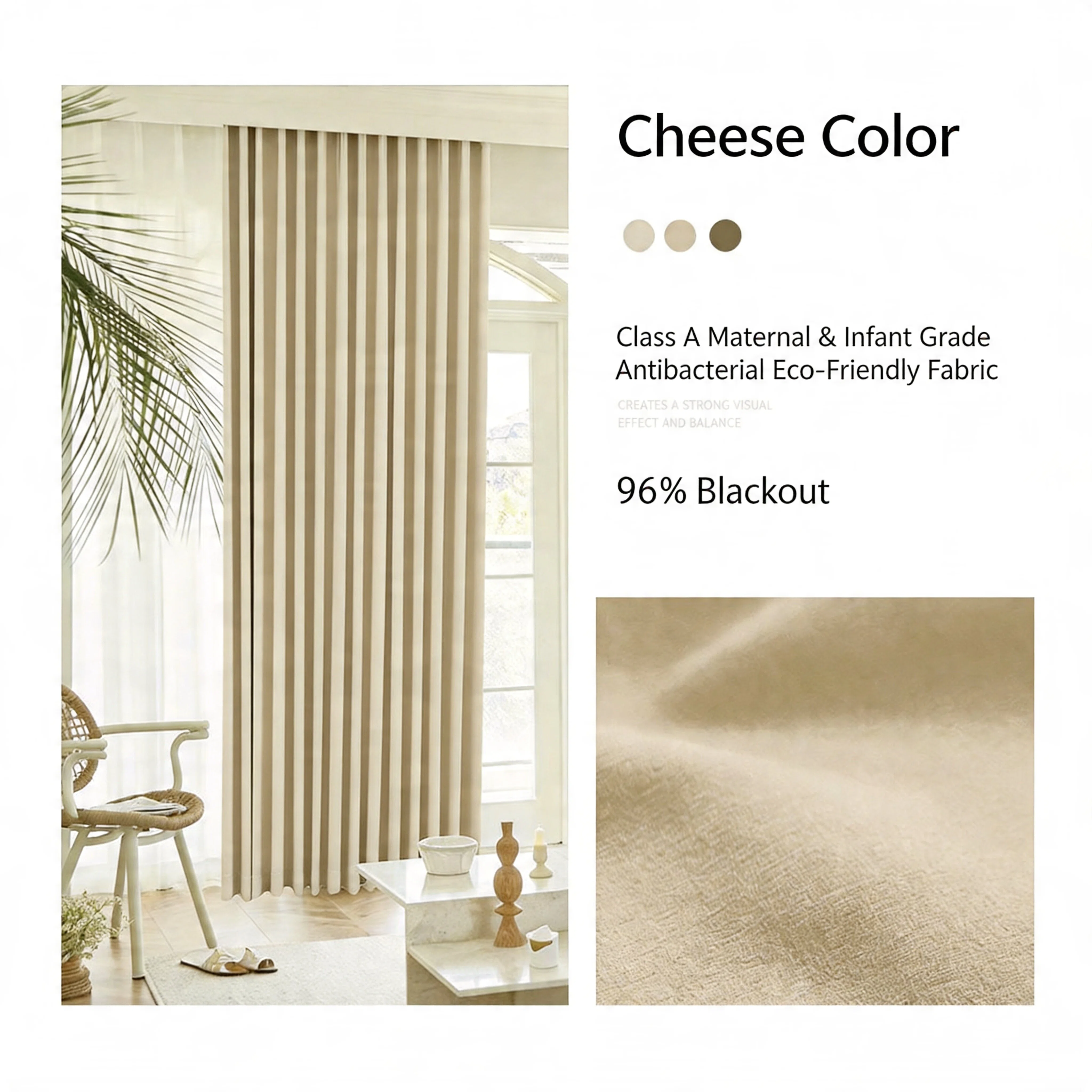 Double-Sided Mousse Cashmere Chenille Premium Curtains